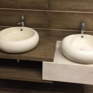 Corian vanities
