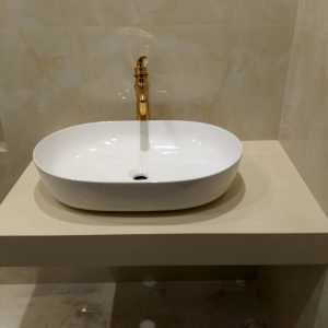 custom-designed stone console